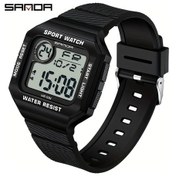 Resim Primepickings Siyah Beyaz Sanda Erkek Spor Saati Kronometre Suya Dayanıklı Dijital Diğer 