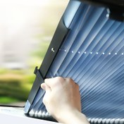 Resim Otomatik Güneşlik - Titanyum Gümüş - Arabalar için Ayarlanabilir Cam Güneşlik - Çeşitli Modeller için Uygun 