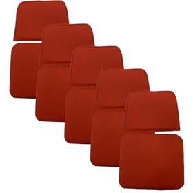 Resim Knsz minder seti 5 li zng&mğr&uslu krm suni deri tel bar sandalyesi oturma ve sırt minderi set 