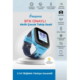 Resim Teqsma S25 Akıllı Çocuk Saati- Sos, Gps Takibi, Görüntülü Görüşme, Btk Onaylı, Su Geçirmez 24 Ay Garantili 