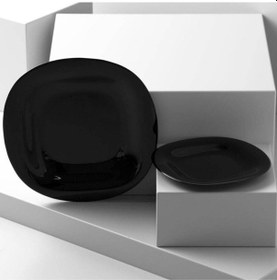 Resim Carine Siyah 6 Adet 19 Cm Tatlı Meyve Pasta Tabağı Siyah 