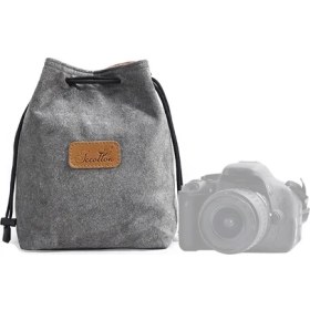 Resim Hongshou Mikro Tek Kamera Çantası Kare Gri M gri (Yurt Dışından) 