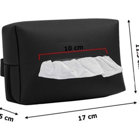 Resim Microcase Oto Araç İçi Çek-Al Mendil Kılıfı Askılığı -Siyah AL4410 