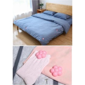 Resim Rozia Nevresim Yorgan Sabitleme 8 Adet Gül Desenli Battaniye Kırlent Sabitleyici Kılıf Tutucu Aparat Iğne 