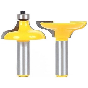 Resim Sones 2 Adet/takım Kapı Çerçevesi Tenon Kesici Ağaç İşleme Gravür Freze Kesici 