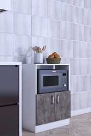Resim rafineritasarım Rafineri Makro Dolap Çok Amaçlı Mikrodalga Fırın Dolabı 