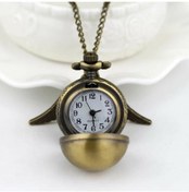 Resim Harry Potter Hogwarts Sarı Snitch Metal Kolye Köstekli Saat mese14678897252 
