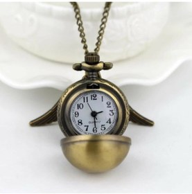 Resim Harry Potter Hogwarts Sarı Snitch Metal Kolye Köstekli Saat mese14678897252 