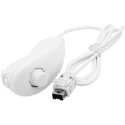 Resim Beyaz-nintendo Wii Oyun Denetleyicisi Nunchuck El Kavisli Oyun Kolu Denetleyicisi Nunchuk Nintendo Wii/wii U Gamepad Aksesuarları 
