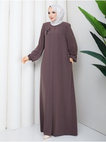 Resim moda asmila Özel Günler İçin Terletmez Ferace Broş Hediyeli 