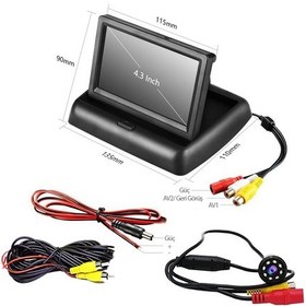 Resim Oto Geri Görüş Kamera Seti Katlanır Monitör ve Arka Kamera N11.300 