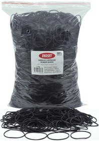 Resim Ekoset Kauçuk Paket Ambalaj Para Lastiği 70Mm Siyah 1Kg 