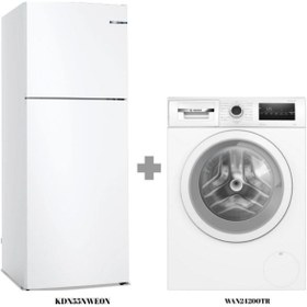 Resim Bosch 2'li set Buzdolabı + Çamaşır makinesi (KDN55NWE0N - WAN24200TR) 
