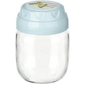 Resim Practika Vintage Dekoratif Desenli Cam Kavanoz 425ml - 14,3 oz 