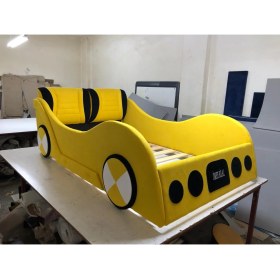 Resim Puf Bebe Montessori 120 x 200 cm Arabalı Çocuk Yatağı Yatak Dahildir 