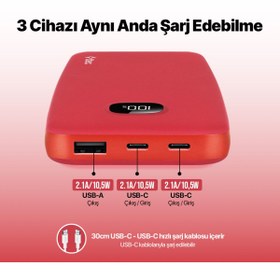 Resim Ttec 2BB205B Lcd 10.000 mAh Powerbank 
