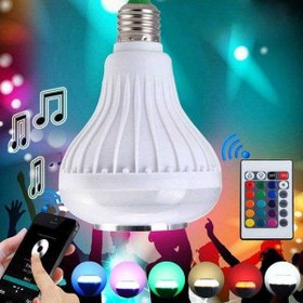 Resim Epilons USB Girişli Bluetooth Hoparlör ve LED Lamba Uzaktan Kumandalı Ampül 