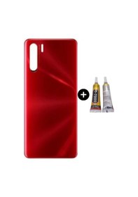 Resim Oppo A91 Uyumlu Arka Pil Kapağı Kırmızı + B7000 Çok Renkli 