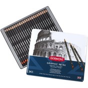 Resim Derwent Graphic Dereceli Kalem 24lü Set 