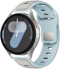 Resim CONSTRAIN Amazfit Pace ile Uyumlu CNS KRD-135 22mm Silikon Kordon Strap Kayış - Açık Mavi-Gri 