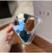 Resim Sunshine022 Gümüş iPhone Uyumlu 14 Pro Max Kadın Aynalı Makyaj Kılıfı Şok Emici Koruma 