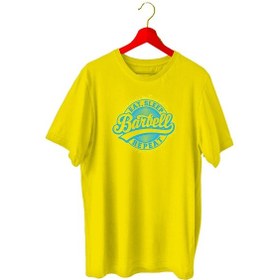 Resim Bluu Barbell Sporcu T-Shirt Bisiklet Yaka (528819024) Sarı 