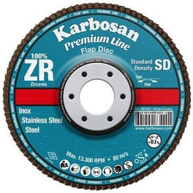 Resim Karbosan 983450 115mm 40 Kum Zirkonyum Flap Disk 10 Adet 