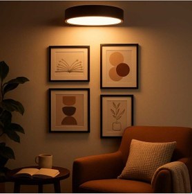 Resim 3d Dekoratif Banyo Duvar Ayna Tablo Aydınlatması Siyah 