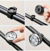 Resim Hightower Usb Şarjlı Kırmızı Beyaz Bisiklet Farı - 3 Renk 4 Mod Led Neon Işık 