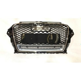 Resim Audi A3 2013-2016 Panjur Rs3 - Krom Çerçeve - Quatro Yazılı 