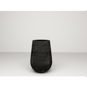 Resim Nuano Consept Zono Serisi Uzun Saksı Siyah 43x50 