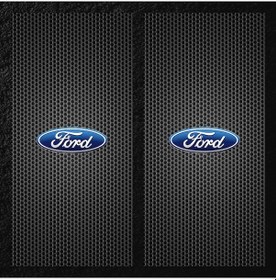 Resim Araç Kapı Direği Kaplama Folyosu Uv Baskılı 2'li Set-50x24 Ford 