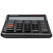 Resim Casio JE-12E-BK Siyah 12 Hane Masa Üstü Ergonomik Tuşlu Hesap Makinesi 