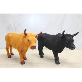Resim Tüylü Boğa Figürü Alk3059 