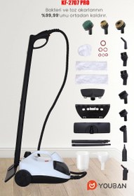 Resim KF2707 PRO Çok Fonksiyonlu Buharlı Temizlik Makinesi Buharlı Temizleyici 