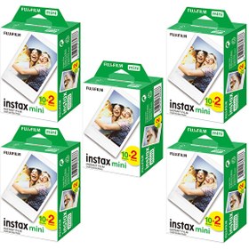 Resim Fujifilm Instax Mini 20'li Film 5'li Set 100 Poz Fujifilm