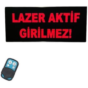 Resim Kumandalı Renkli Ledli Toplantı Var Girilmez Tabelası Kasa: 25x40 Cm 