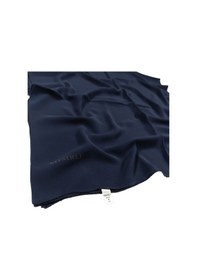 Resim Mısırlı Eşarpları Tesettür Giyim Krep Kadın Eşarp 120x120 Cm - Lacivert 