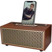 Resim Butu XM-5H Vintage Ahşap Kablosuz Bluetooth Hoparlör 