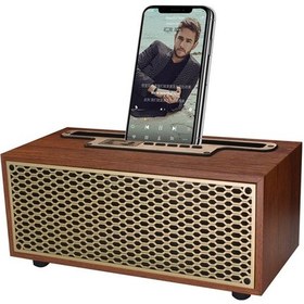 Resim Butu XM-5H Vintage Ahşap Kablosuz Bluetooth Hoparlör 