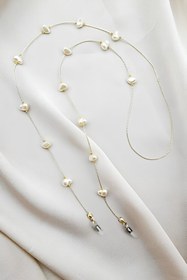 Resim Della Pianto Colored Beads Özel Tasarım Gözlük Zinciri 