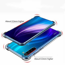 Resim Xiaomi Redmi Note 8 Kılıf Nitro Anti Shock Darbe Emici Köşe Korumalı Şeffaf Silikon Kapak 