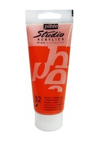 Resim Pebeo Studio Akrilik Boya 100 Ml. 32 Cadmium Orange Hue 