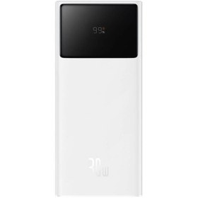 Resim Baseus Star-Lord Beyaz 20.000 mAh Powerbank Dijital Ekranlı Taşınabilir Şarj Cihazı 30W 