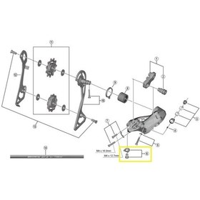 Resim Shimano Ultegra Rd-r8000 Vites Teli Bağlantı Vida Seti Y3e998050 Siyah 
