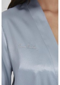 Resim Pierre Cardin Saten Kısa Tek Sabahlık 1010 Pudra Mist (513744511) Çok Renkli 