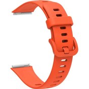 Resim Teknocep Huawei Band 7 Krd-71 Uyumlu Kordon-turuncu 