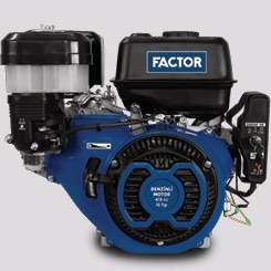 Resim FACTOR GK420 16 Hp Kamalı İpli Benzinli Motor 