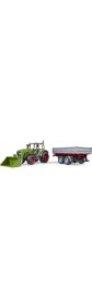 Resim Bruder Fendt Vario 211 Kepçeli Traktör ve Römork Oyuncak Araba 55x13x16 cm ABS Malzeme 