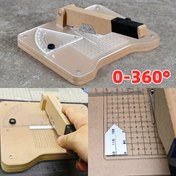 Resim Masaüstü Geometrik Açı Kesici Aracı Ölçek Model Yapımı İçin - 0-360° Ayarlanabilir Hassas Kesim Ahşap, Plastik, Akrilik ve Daha Fazlası İçin - Ergonomik Tasarım Metal Bıçak ile, DIY El Sanatları ve Hobi Projeleri İçin İdeal, El Sanatları Aksesuarları, Şık Yapı, Dayanıklı Yapı 